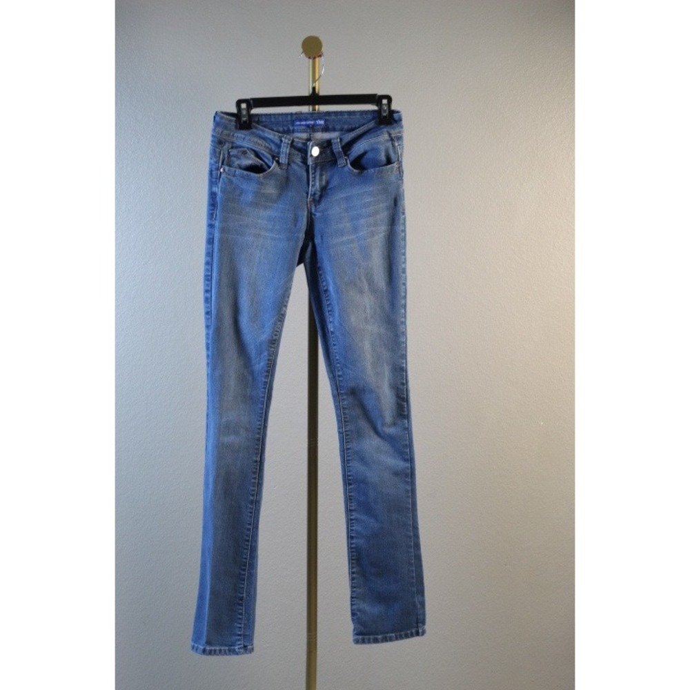 YMI‎ WannaBettaButt Skinny Jeans Womens 7 Blue Medium Wash Stretch Denim P752